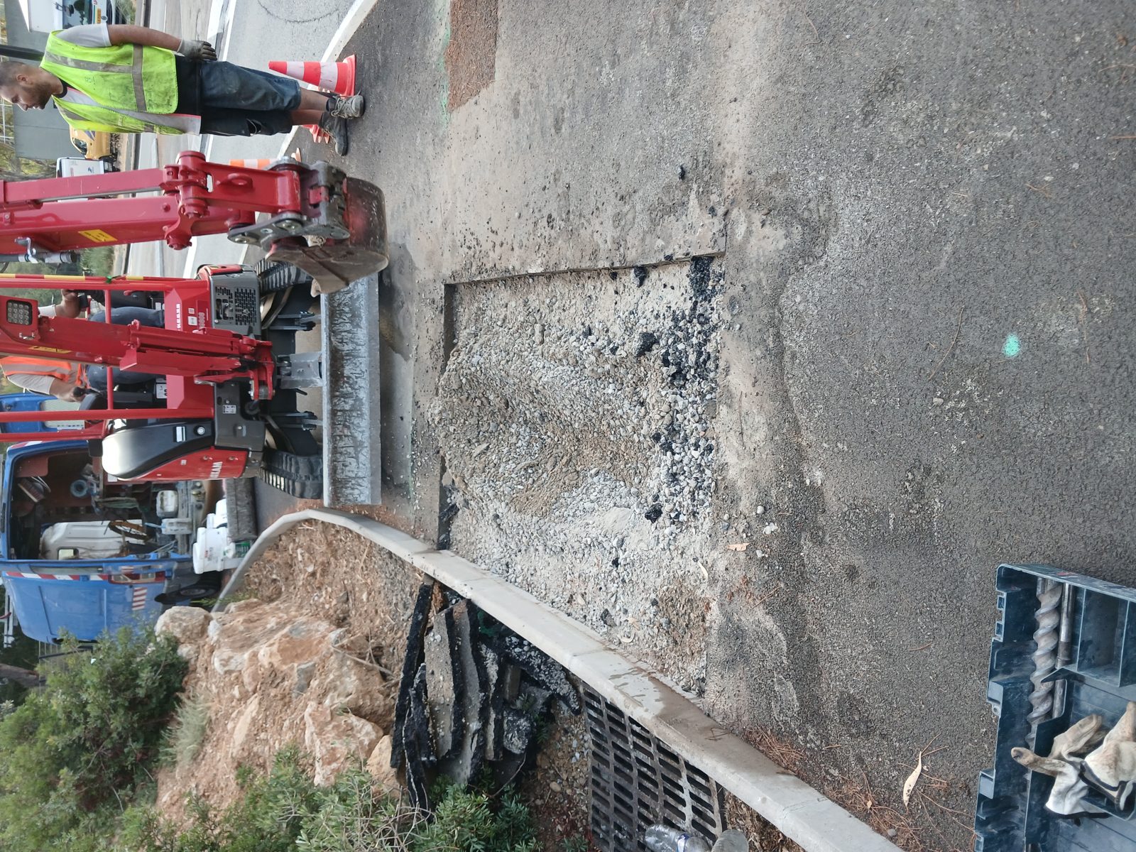 Travaux de terrassement télécom réalisés par TG Optique à Valbonne